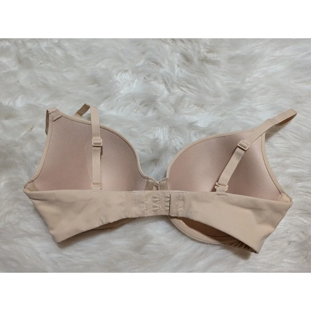 SKIMS Fits‎ Everybody T-Shirt Bra Everyday Comfort Support Nude 32D - Picture 2 of 6